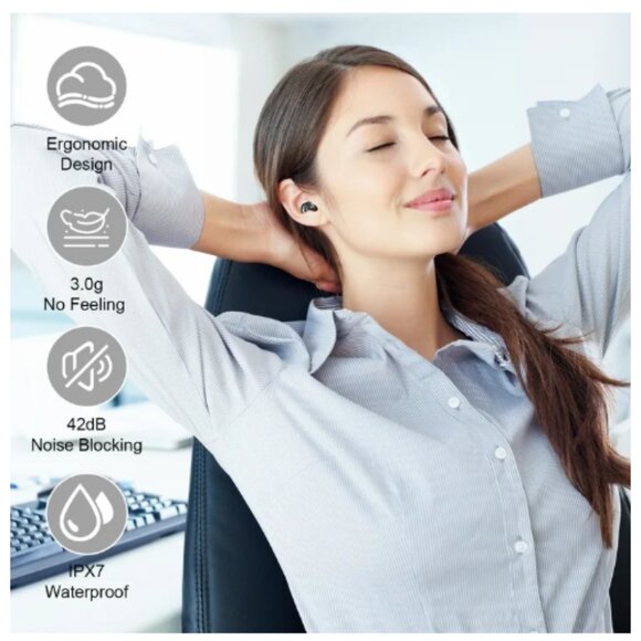 NEW Aptkdoe Bluetooth 5.4 In Ear Smart Touch Ear Buds - Picture 7 of 8